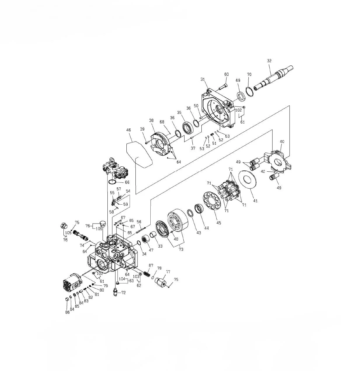 HPK170 Hidrolik Pompa