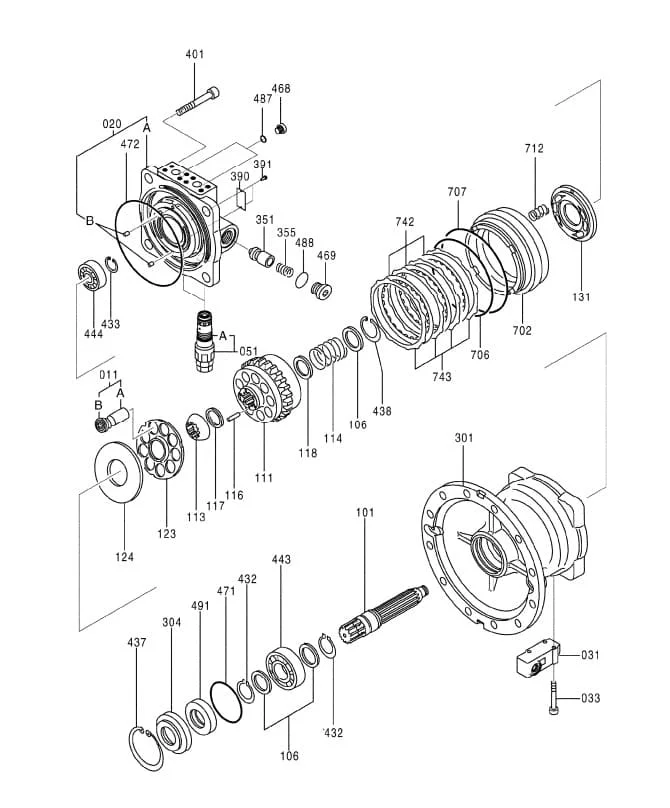 M2X210 Hidrolik Motor