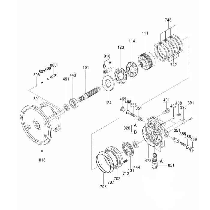 M5X130 Hidrolik Motor