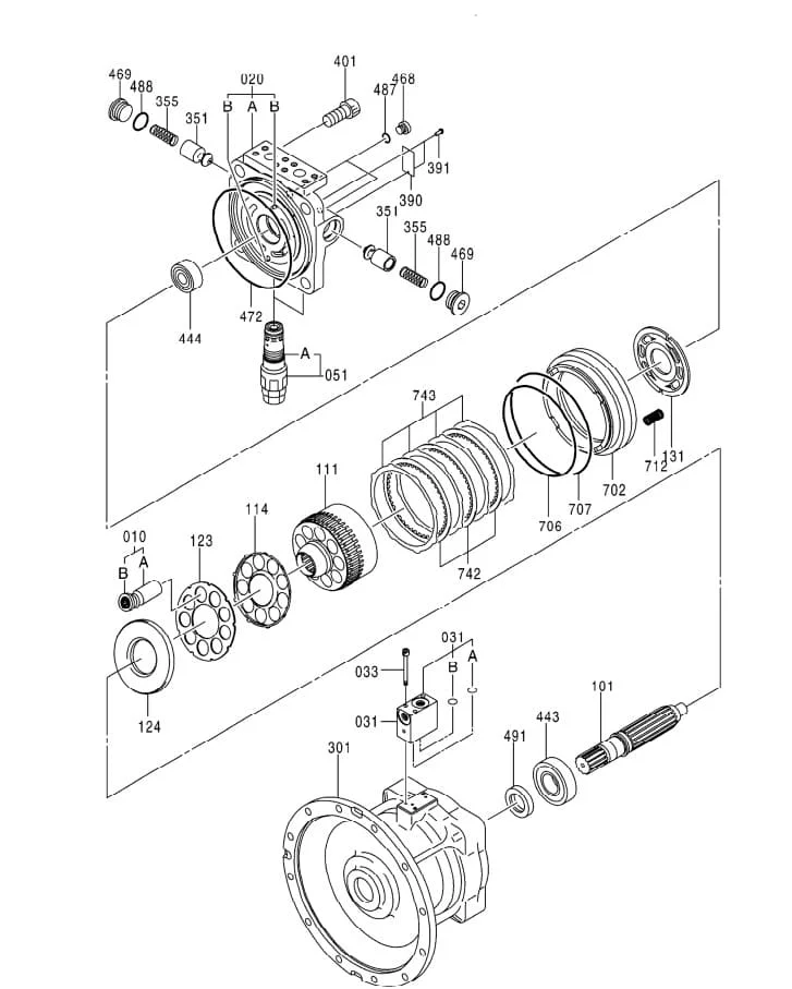 M5X180 Hidrolik Motor